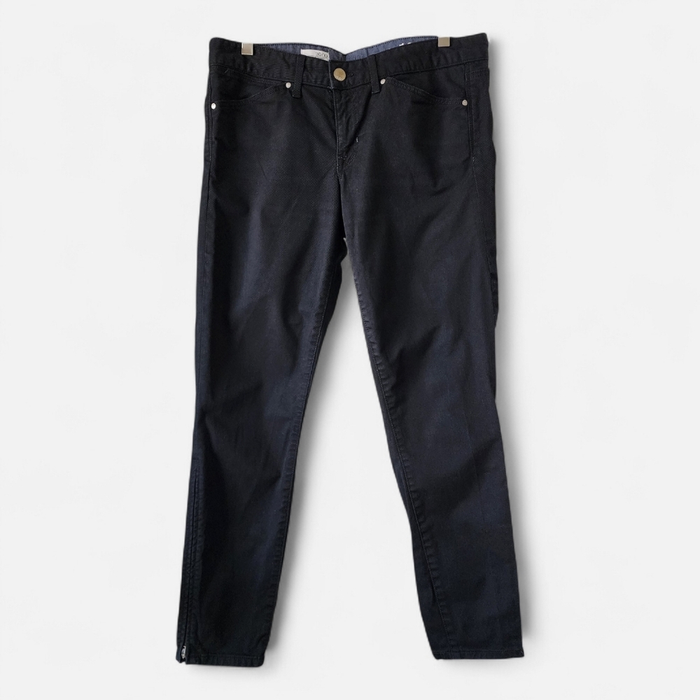 Black GAP 1969 Midrise Always Skinny Ankle Zip Jeans